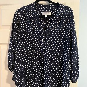 Amour Vert for Stitch Fix silk Heart blouse